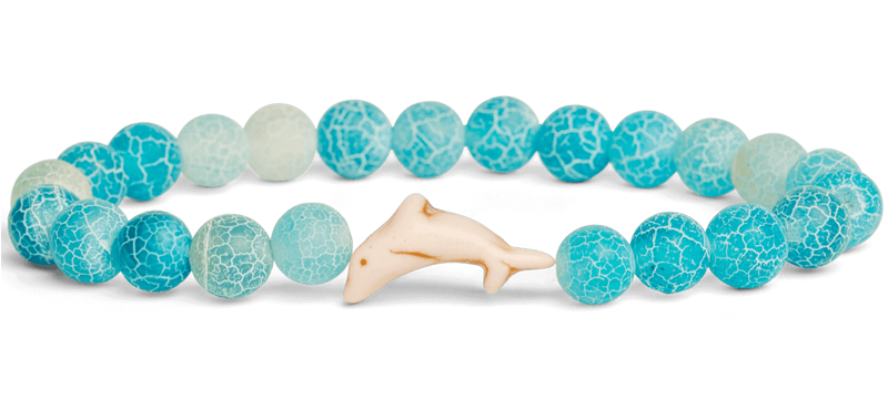 Fahlo Aqua Blue Bracelet - Dolphin