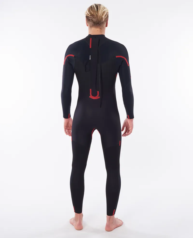 Rip Curl Omega 3/2 Back Zip GBS Wetsuit Black-4