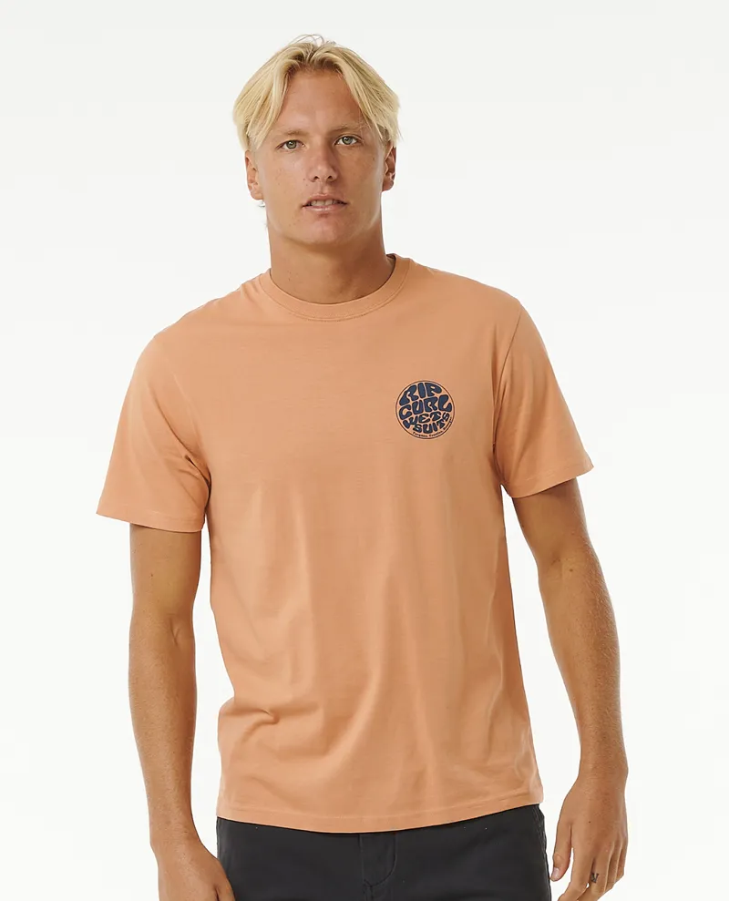 Rip Curl Wetsuit Icon Tee Clay - Mens Orange T-Shirt
