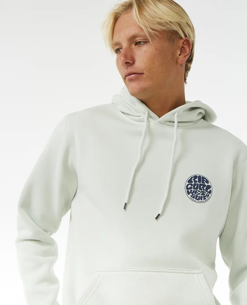 Rip Curl Wetsuit Icon Hood Mint - Mens Green Hoody Sweatshirt-3