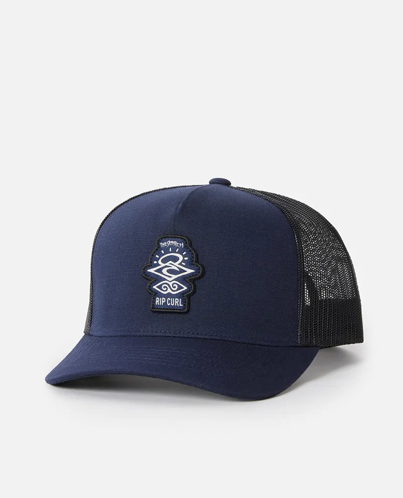 Rip Curl Search Icon Trucker Navy - Unisex Blue Hat