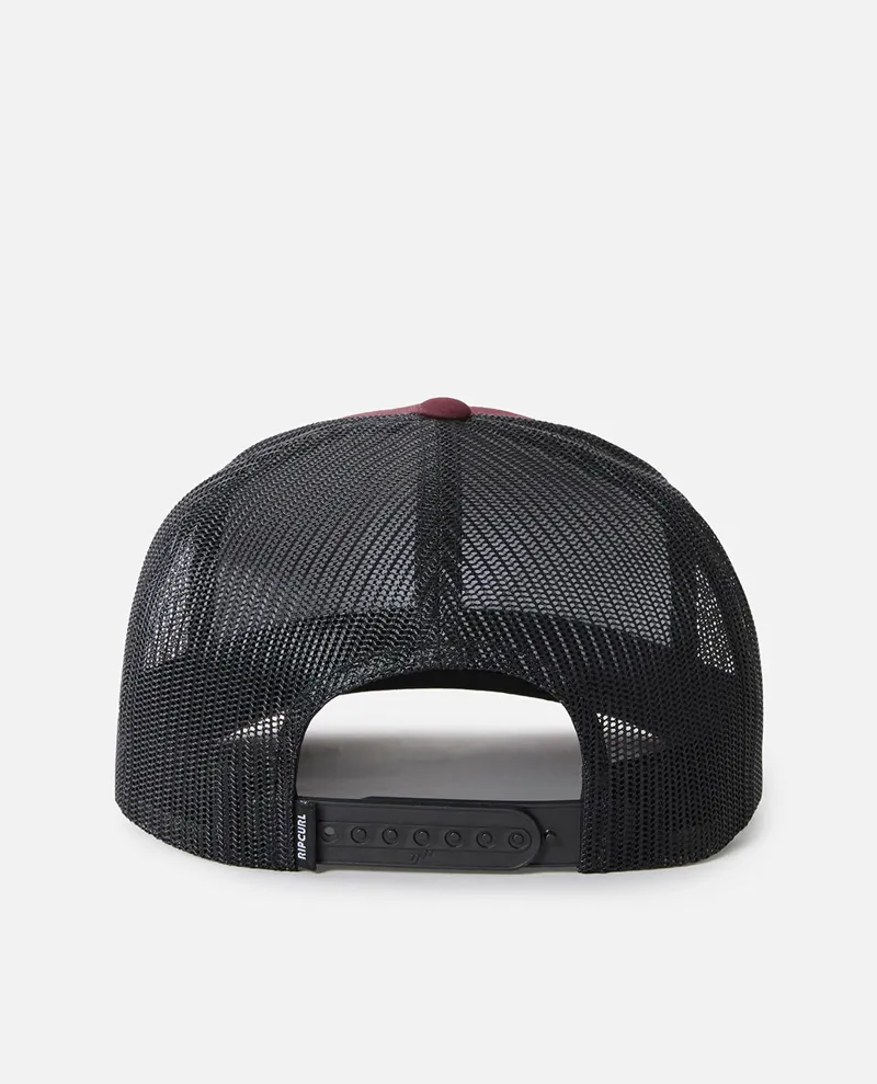 Rip Curl Wetsuit Icon Trucker Maroon - Unisex Red Cap-2