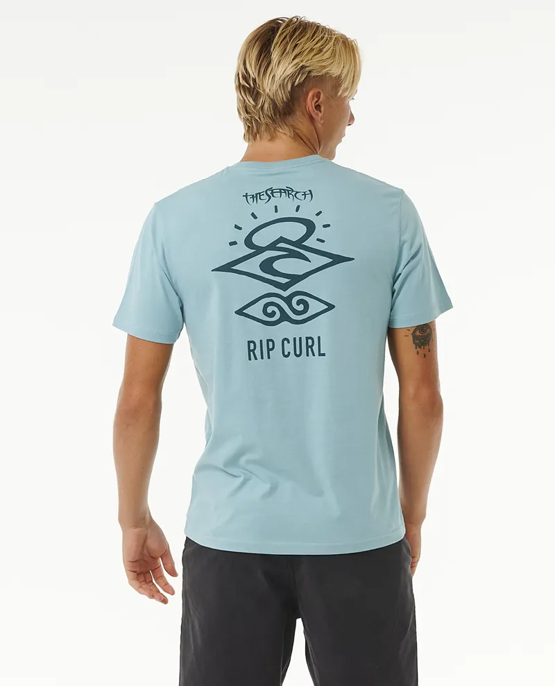 Rip Curl Search Icon Tee Dusty Blue - Mens T-Shirt-2