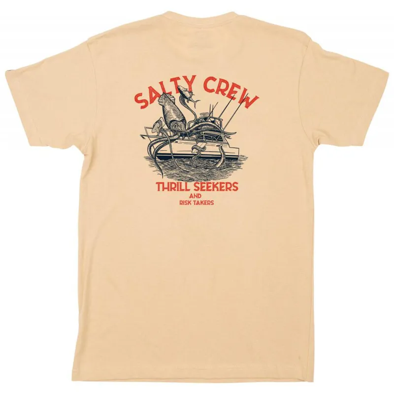 Salty Crew Deepwater Premium Tee - Camel-1