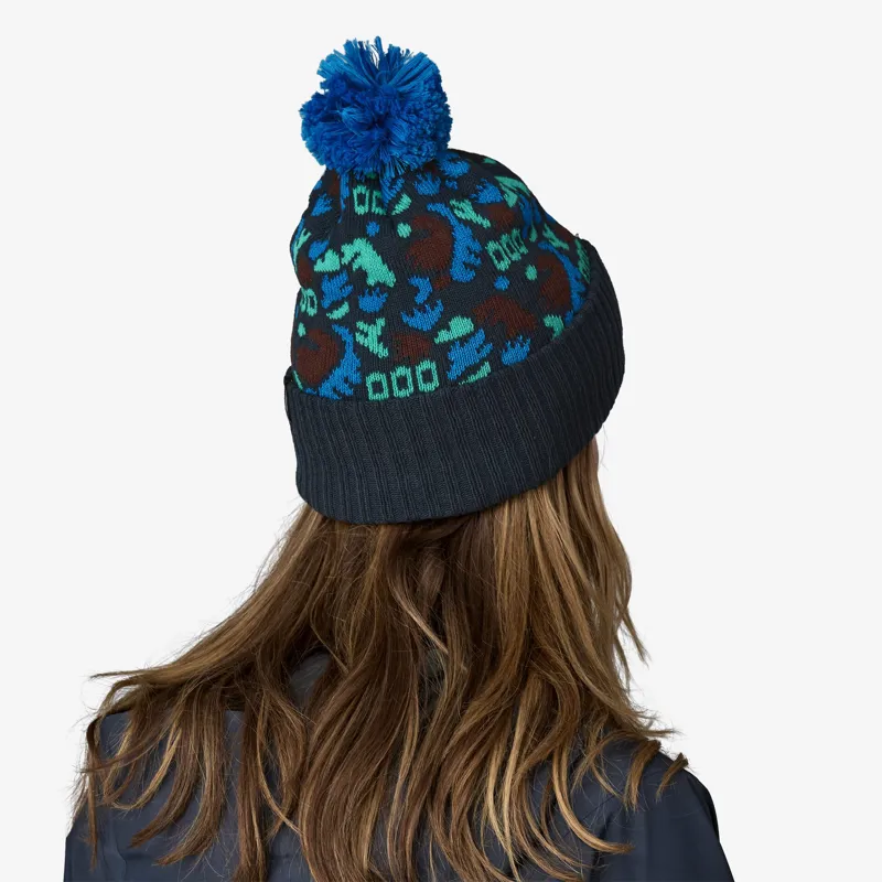 Patagonia Powder Town Beanie Across Oceans Smolder blue-2