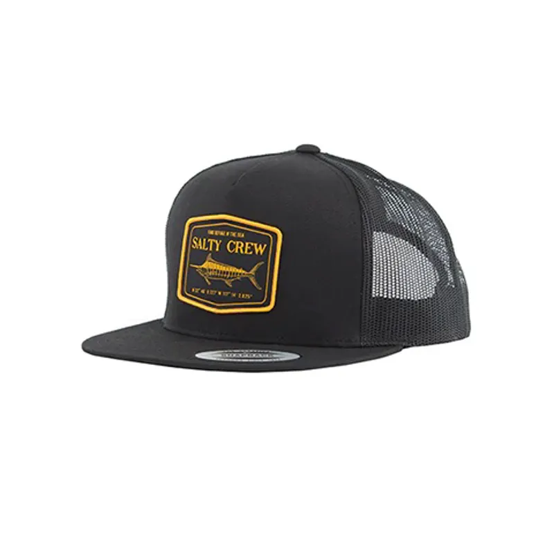 Salty Crew Stealth Trucker Cap In Black