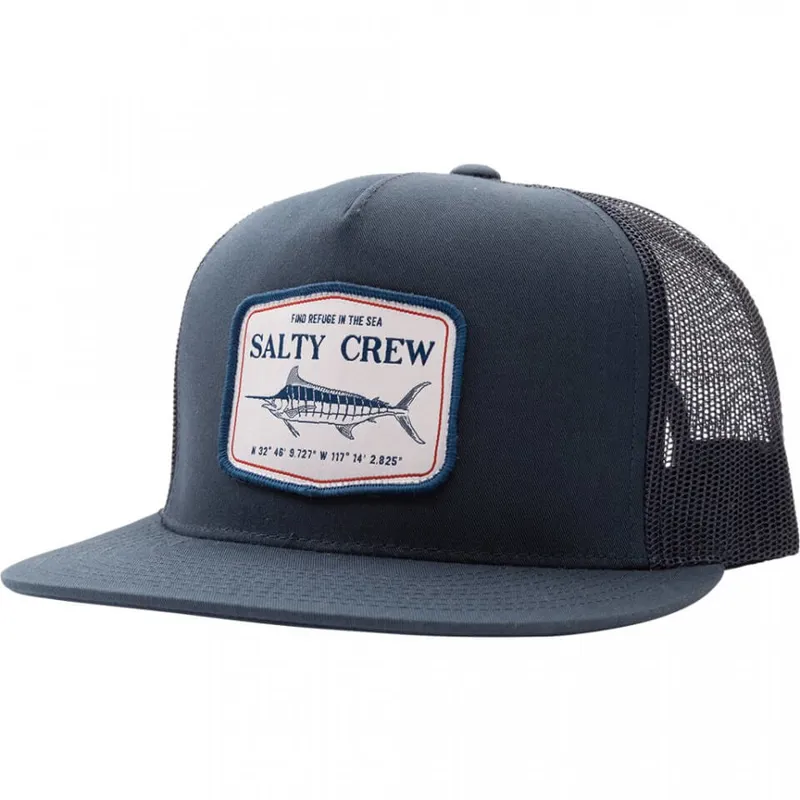 Salty Crew Stealth Trucker Cap In Navy