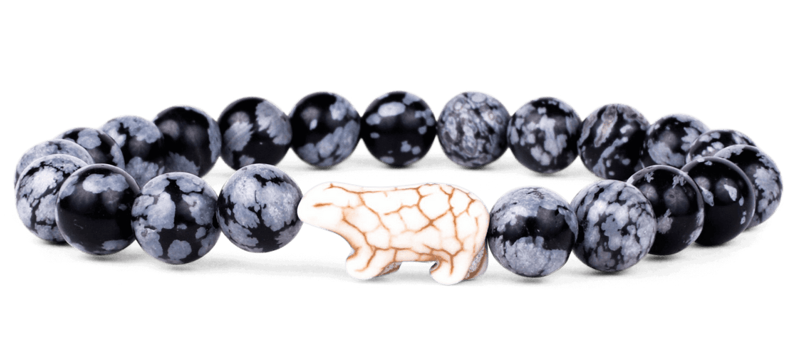 Fahlo Papillae Stone Bracelet - Polar Bear