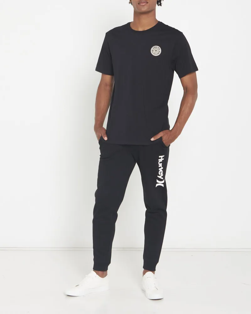 Hurley Everyday Power Flower Short Sleeve Tee in Black-4