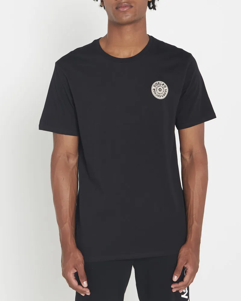 Hurley Everyday Power Flower Short Sleeve Tee in Black-1