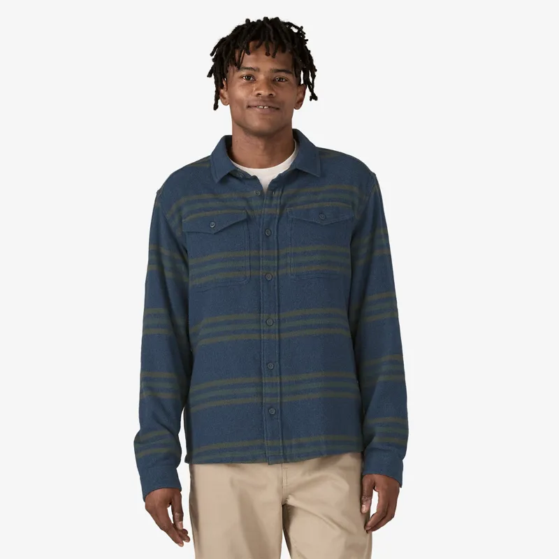 Patagonia Men's Fjord Flannel Shirt - Treelined Smolder Blue