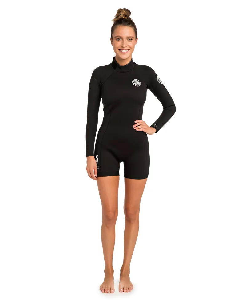 Rip Curl Womens Dawn Patrol 2/2 Long Sleeve Spring Suit in Black