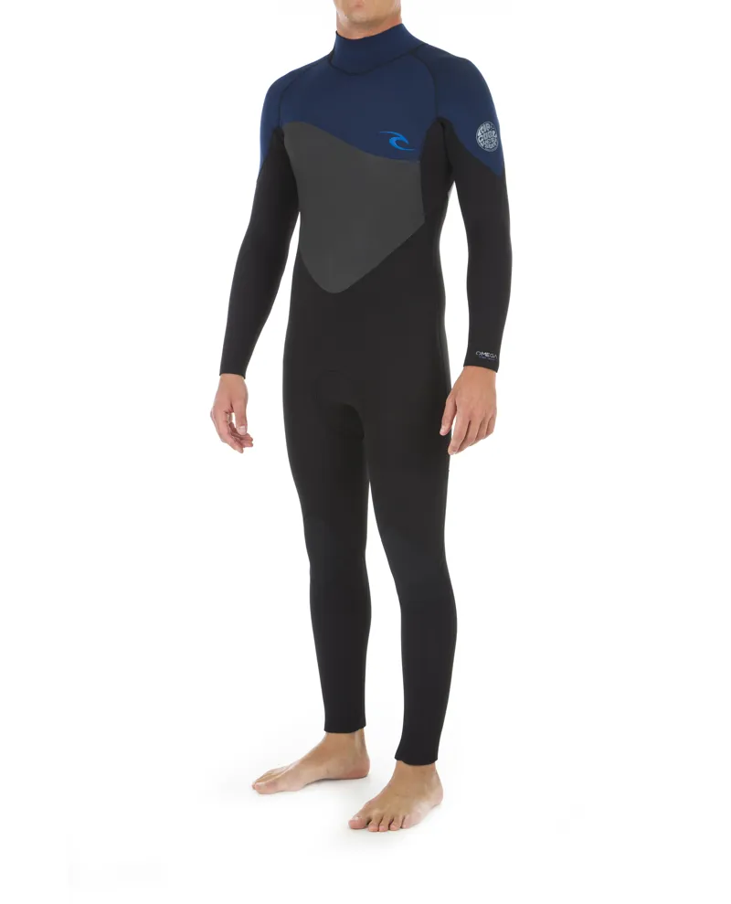 Rip Curl Omega 3/2mm Back Zip Wetsuit in Navy