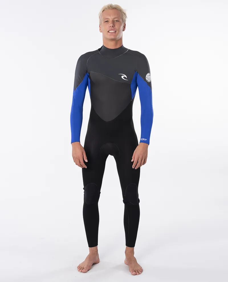Rip Curl Omega 3/2 Back Zip Wetsuit Blue