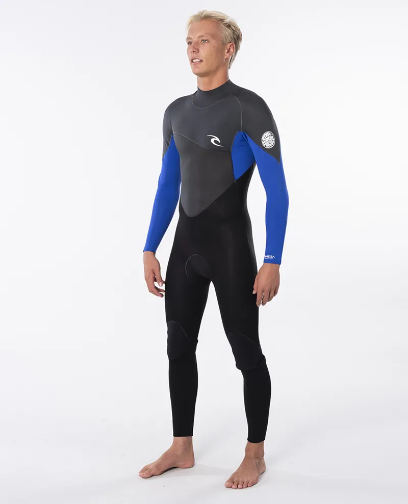 Rip Curl Omega 3/2 Back Zip Wetsuit Blue-2