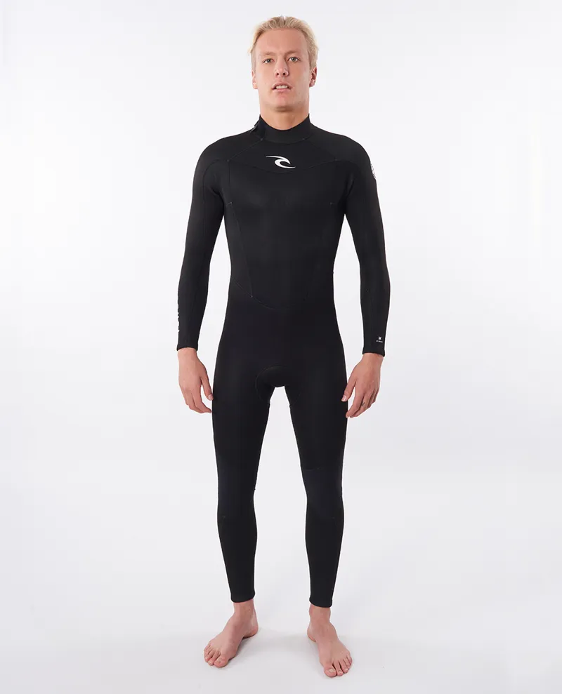Rip Curl Freelite 3/2mm Flat Lock Back Zip Wetsuit in Black-2