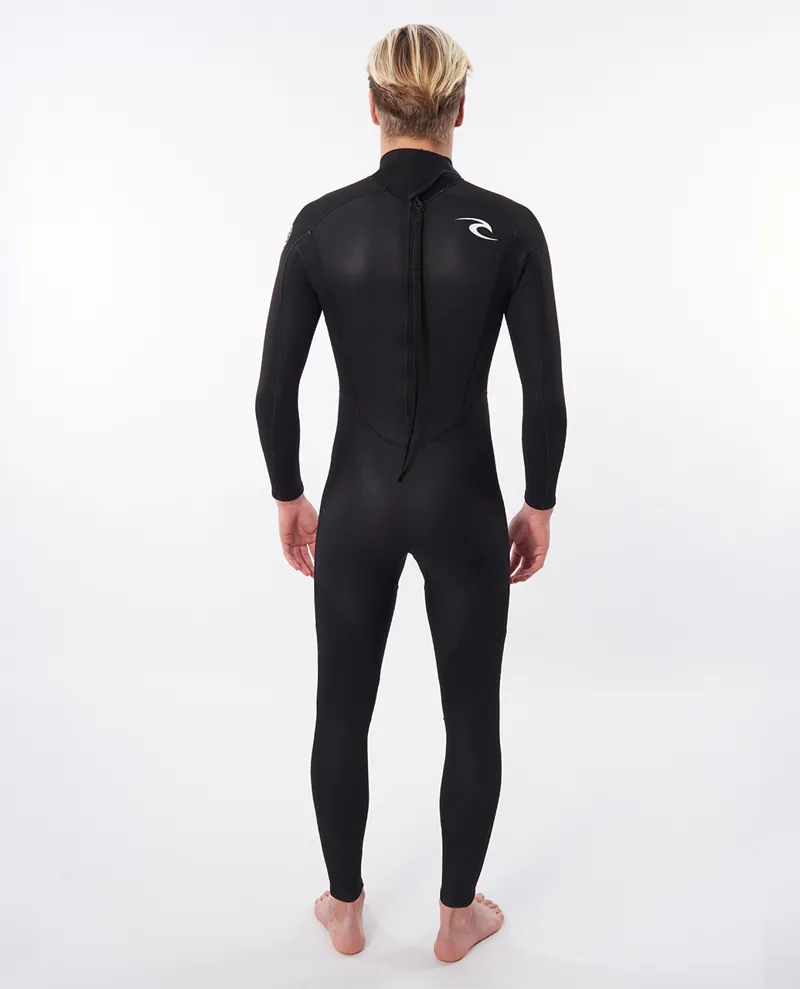 Rip Curl Freelite 3/2mm Back Zip Wetsuit Black-1