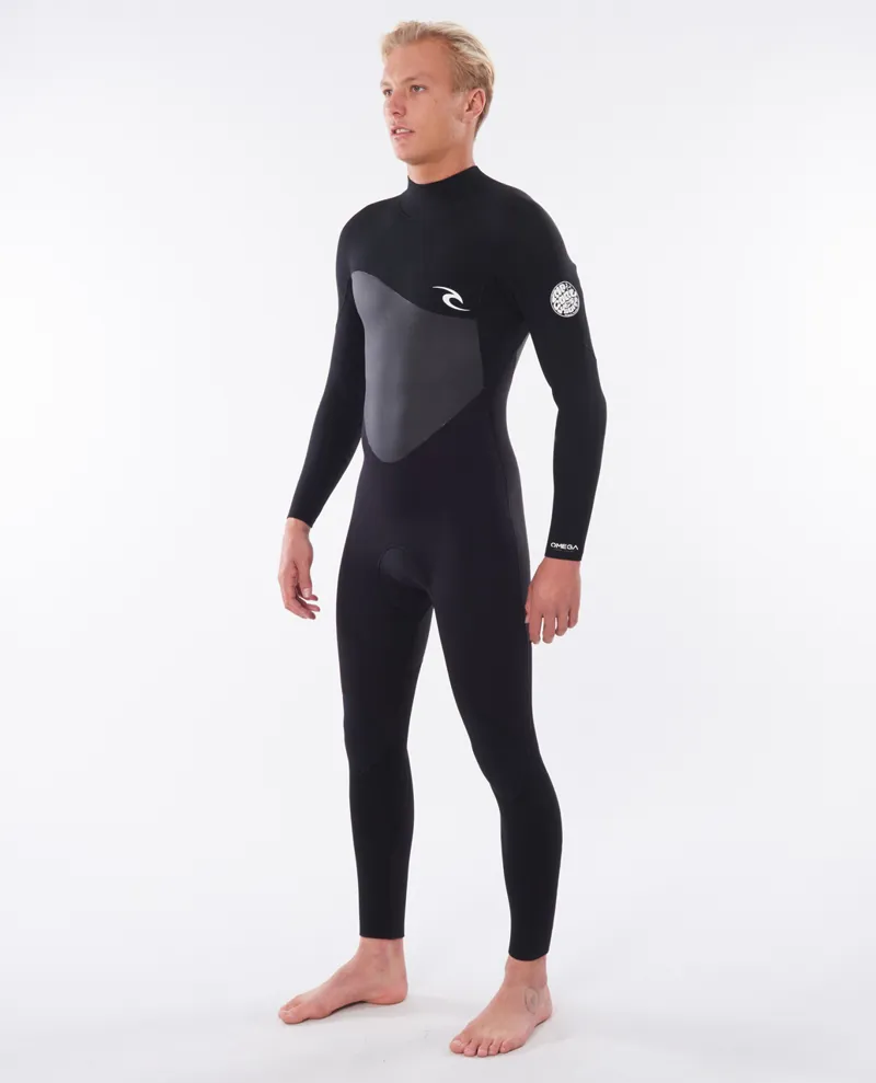 Rip Curl Omega 4/3mm Back Zip Wetsuit Black