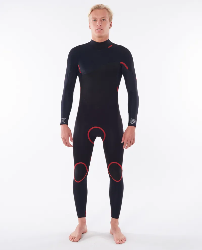 Rip Curl Omega 4/3mm Back Zip Wetsuit Black-2