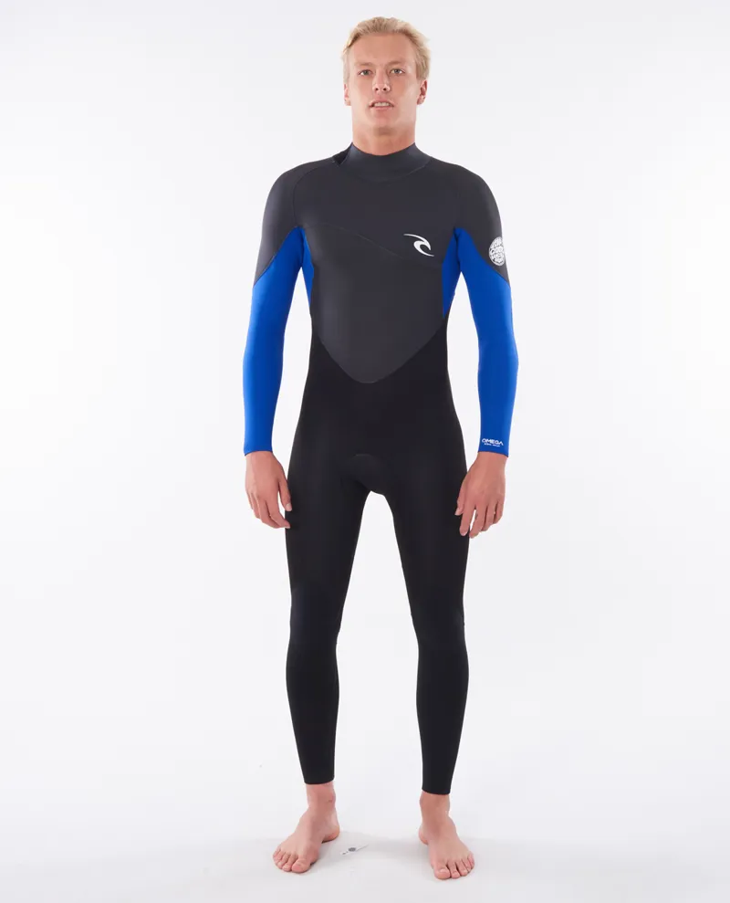 Rip Curl Omega 3/2mm Back Zip Wetsuit in Blue-2