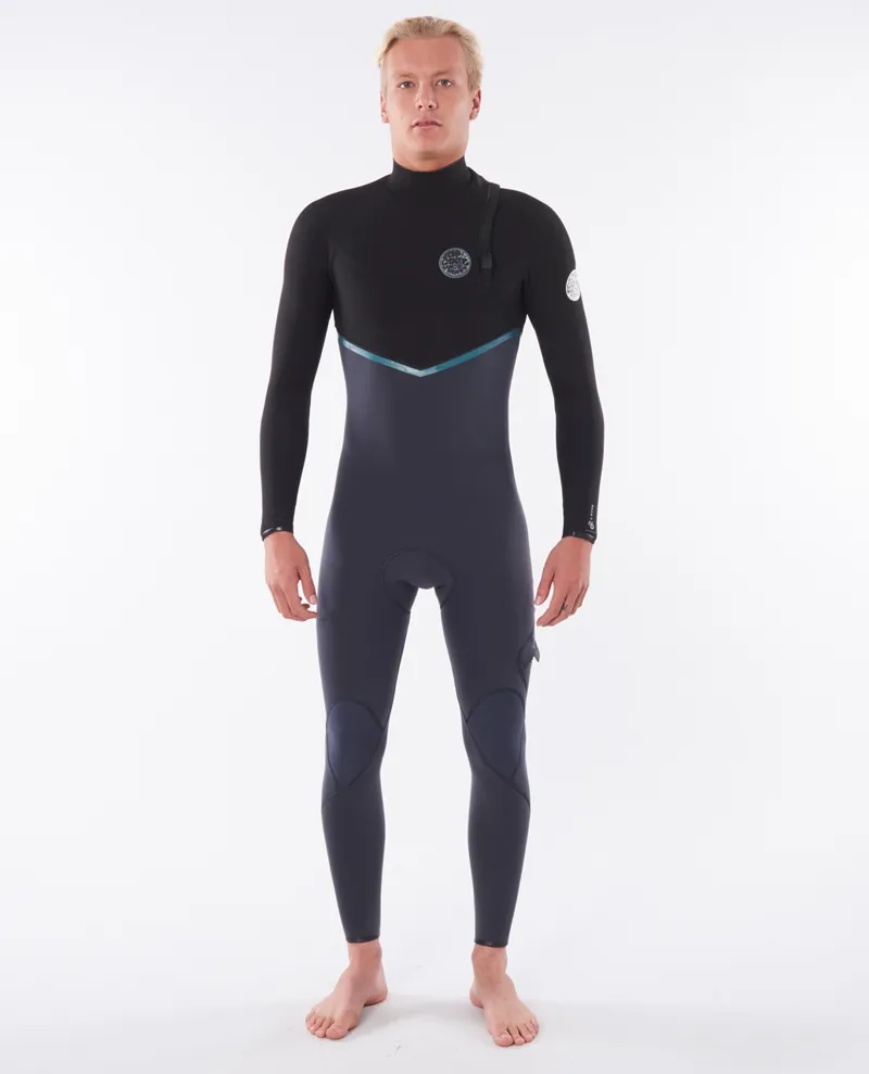Tonnau - Rip Curl E Bomb 3/2 Zip Free Wetsuit Charcoal Grey