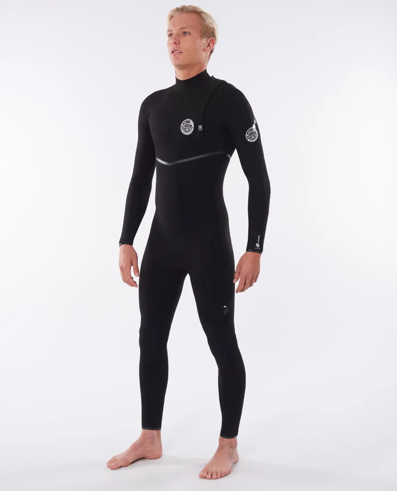 Rip Curl E Bomb 3/2 Zip Free Wetsuit Black