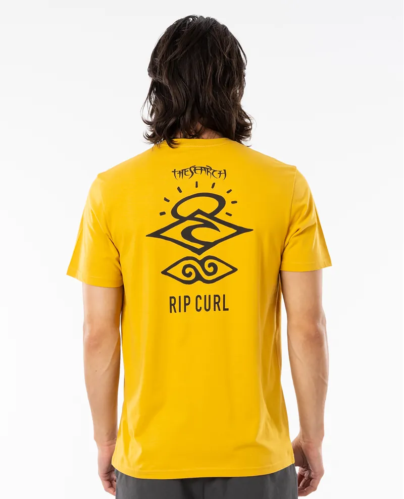 Rip Curl Search Essential Tee in Mustard-1