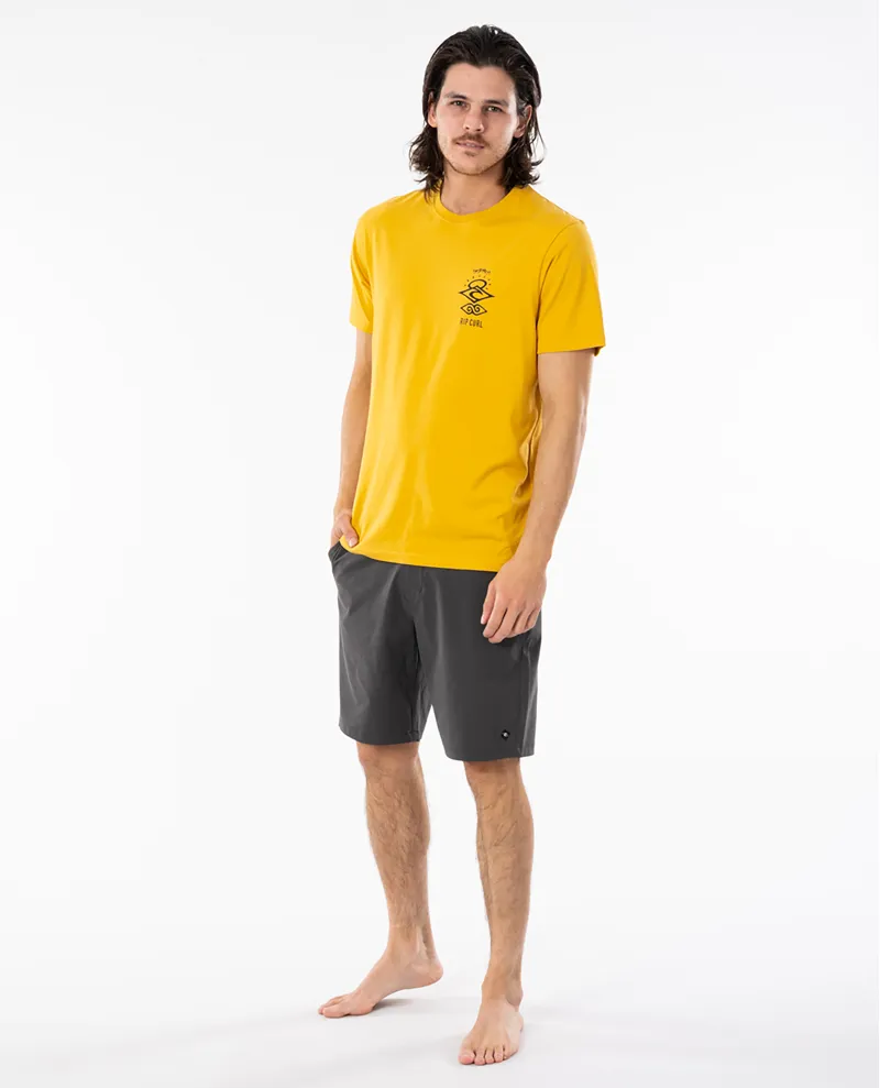 Rip Curl Search Essential Tee in Mustard-2