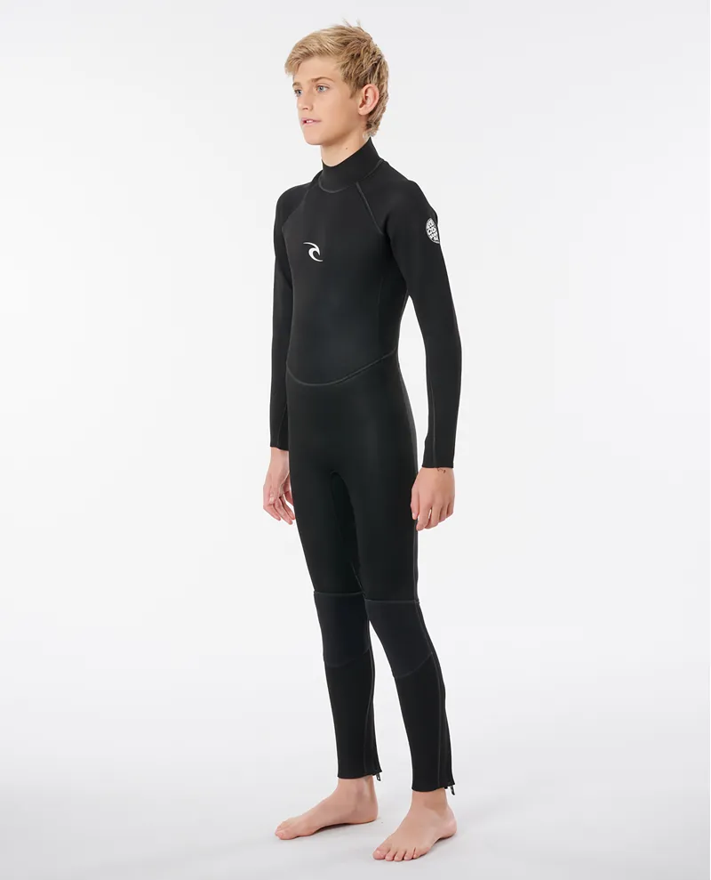 Rip Curl Junior Freelite 3/2mm Flat Lock Wetsuit in Black