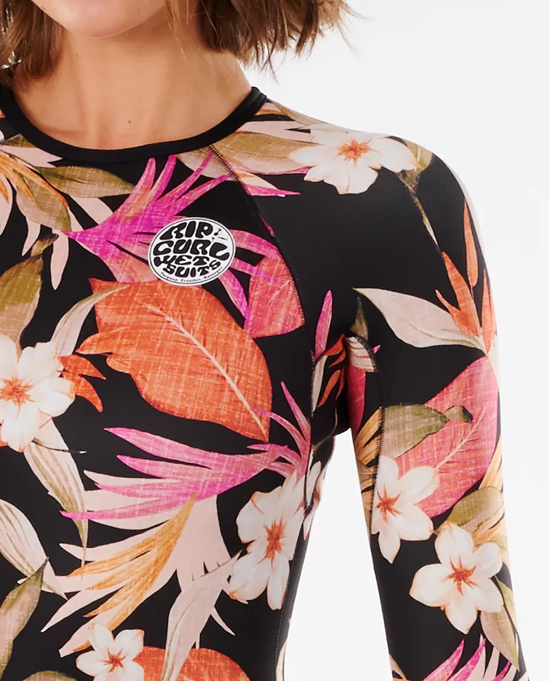 Rip Curl G Bomb Long Sleeve Boyleg Springsuit in Pink-4