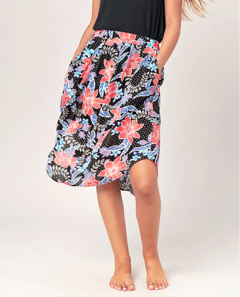 Rip Curl Paradise Night Skirt in Black