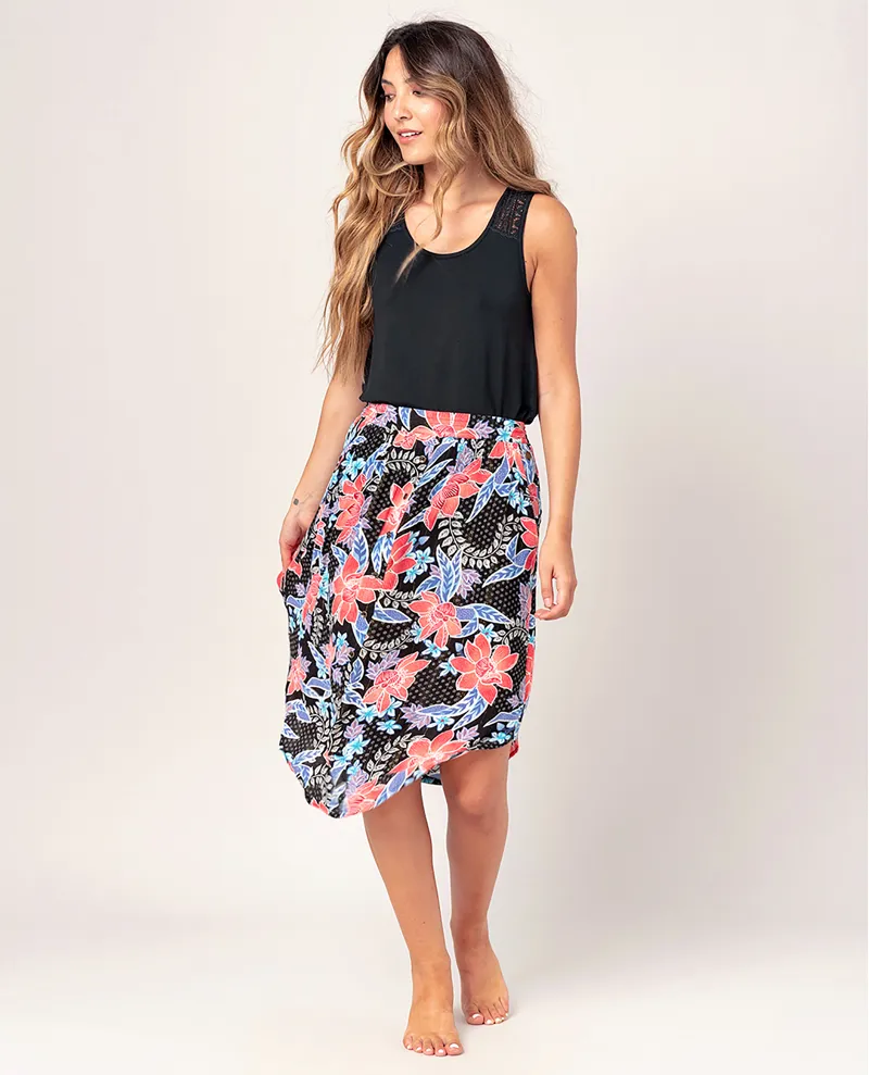 Rip Curl Paradise Night Skirt in Black-3