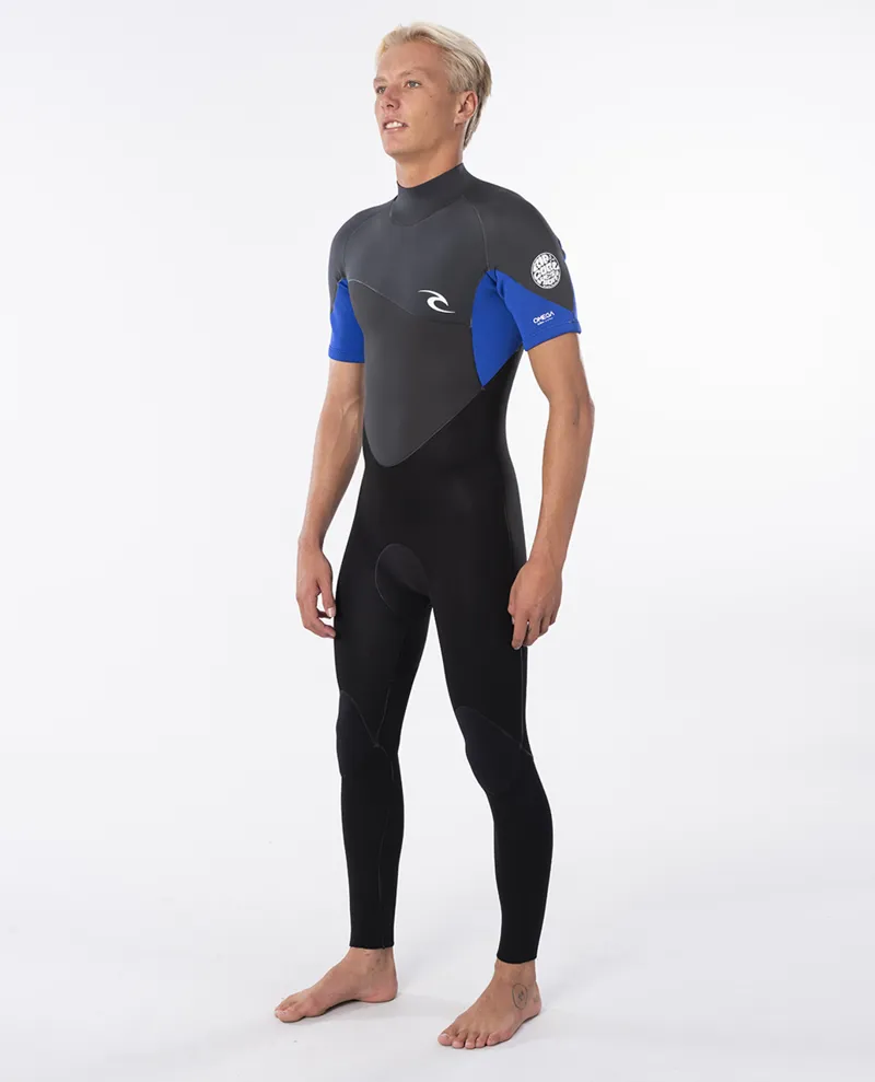 Rip Curl Omega 3/2mm Short Sleeve Wetsuit in Blue