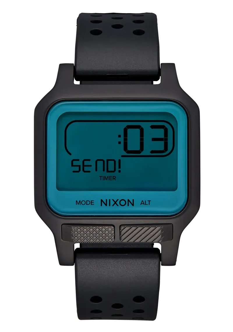 Nixon Heat Black / Aqua Positive-4