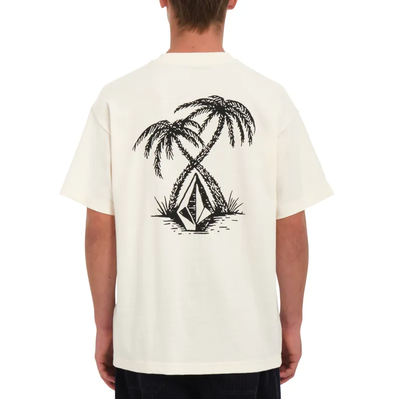 Volcom Crosspalm Loose Short Sleeve T-Shirt Dirty White
