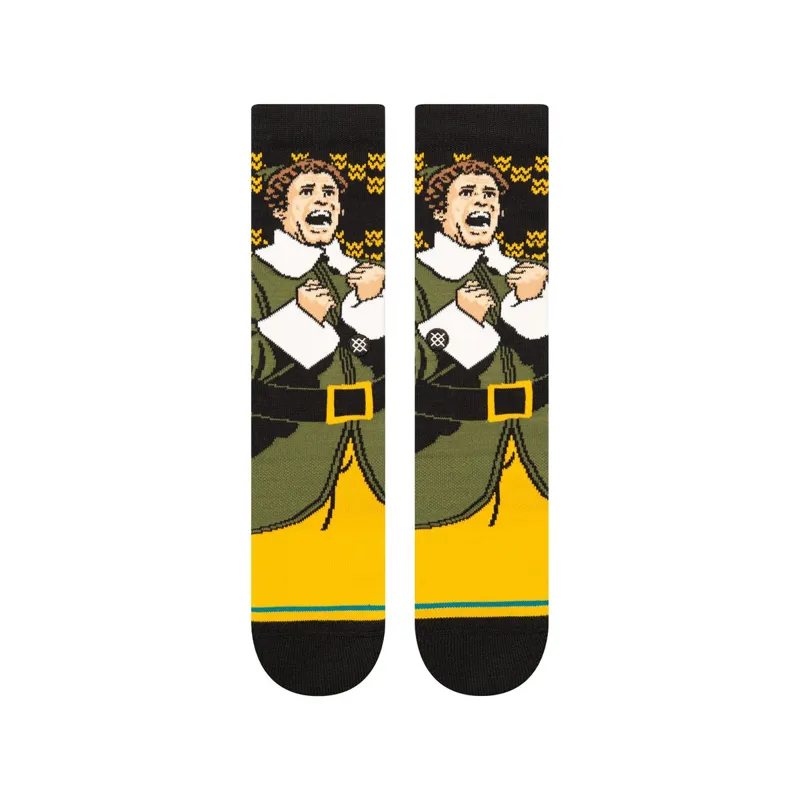 Stance Smilings My Favorite Crew Socks Black-2