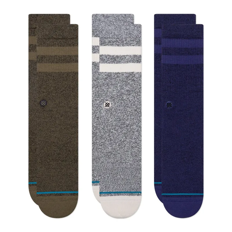 Stance The Joven Crew Socks 3 Pack Grey
