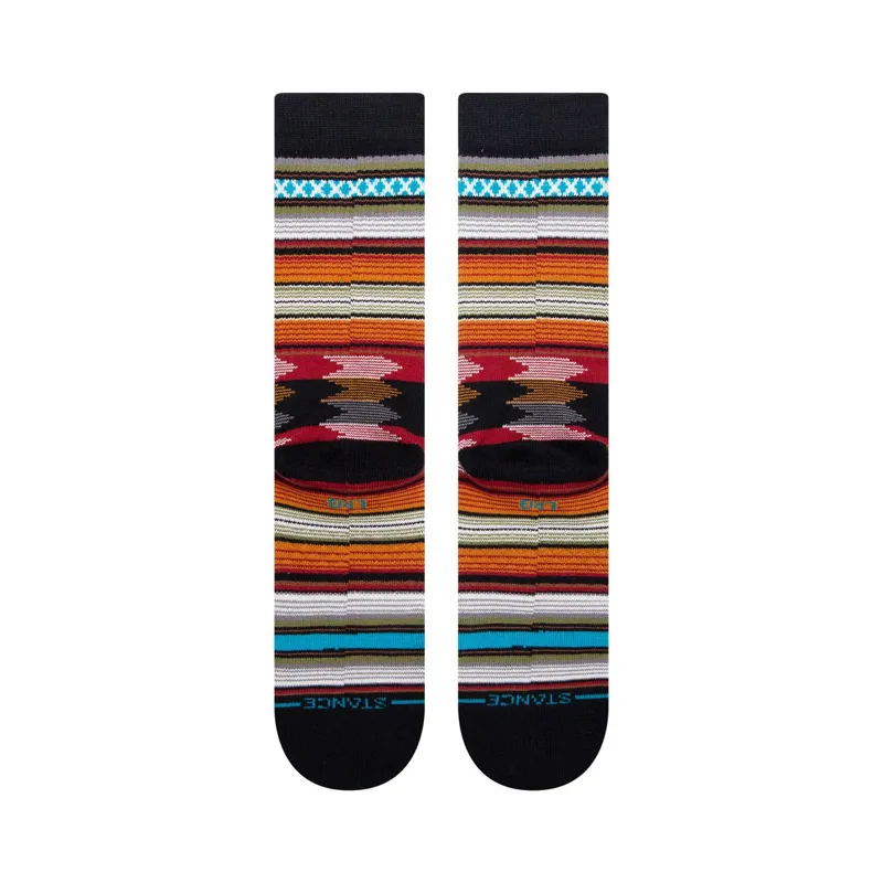Stance Baron Crew Socks Black-1