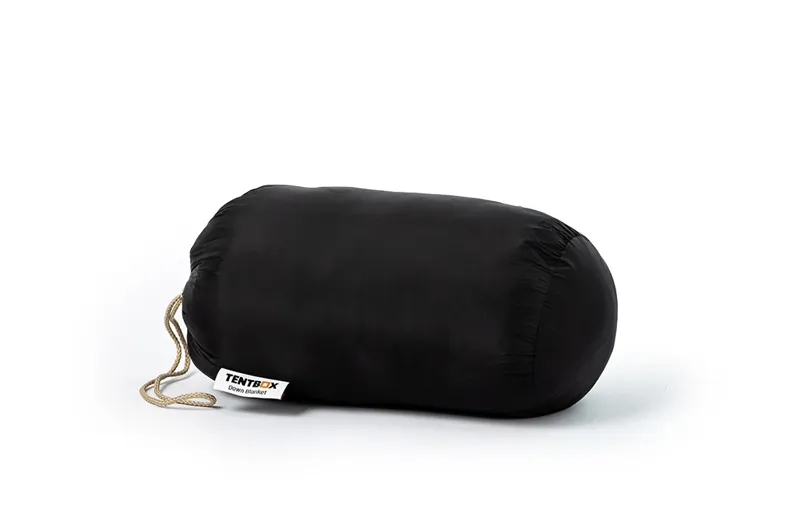 TentBox Synthetic Down Blanket - Black Camping Quilt