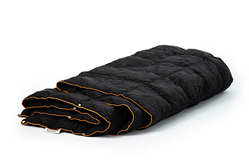 TentBox Synthetic Down Blanket - Black Camping Quilt-1