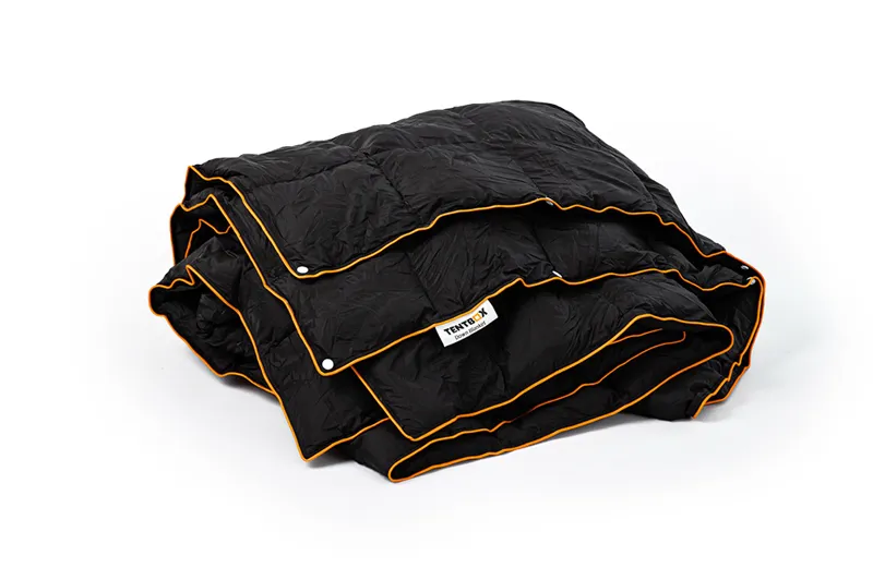 TentBox Synthetic Down Blanket - Black Camping Quilt-2