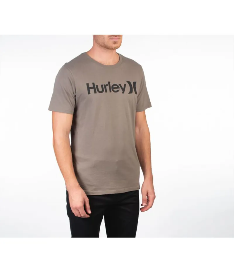 Hurley One And Only Solid Short Sleeve T-Shirt Dark Grey Heather-2