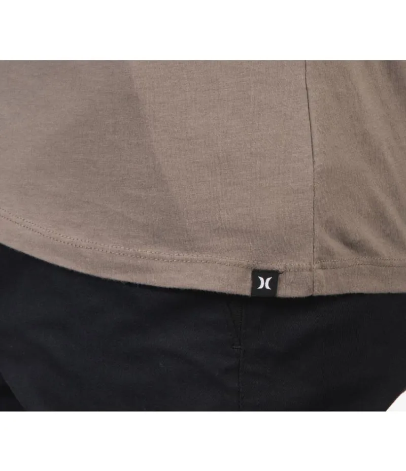 Hurley One And Only Solid Short Sleeve T-Shirt Dark Grey Heather-3