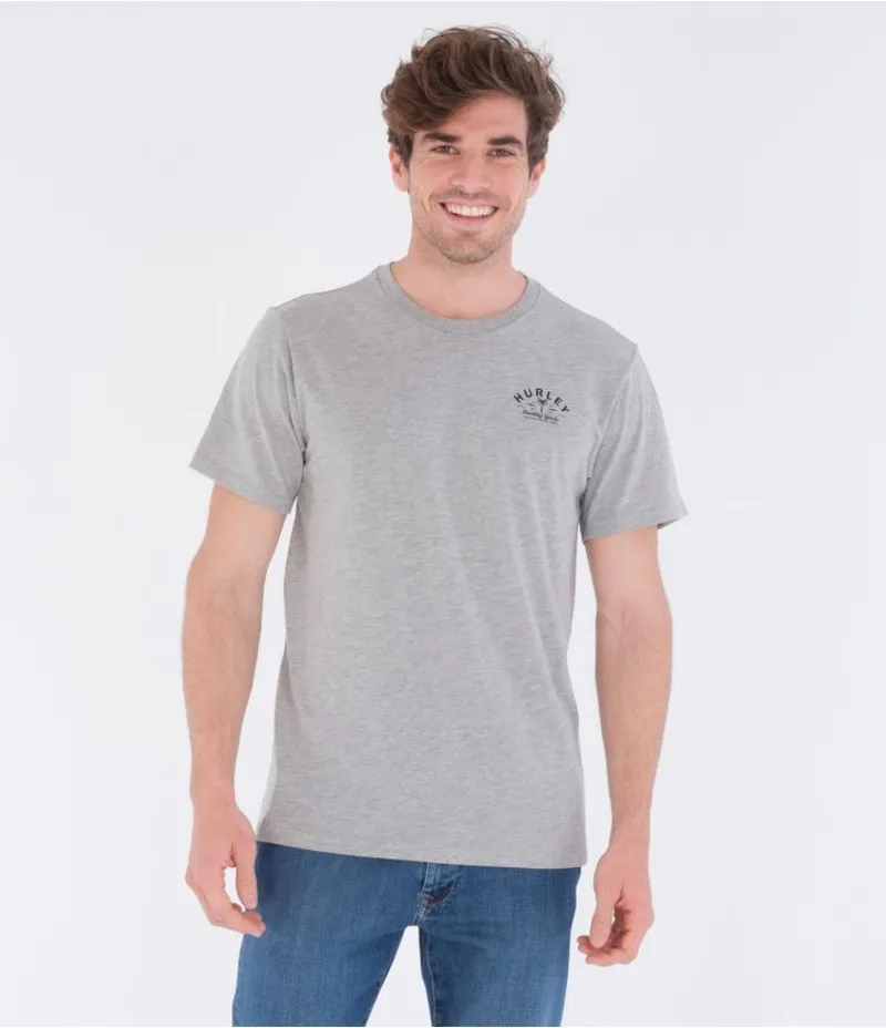 Hurley Quality Goods Tee in Dark Heather Grey