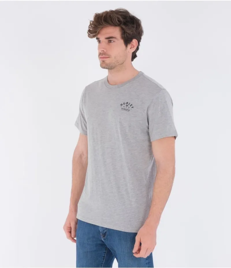 Hurley Quality Goods Tee in Dark Heather Grey-1