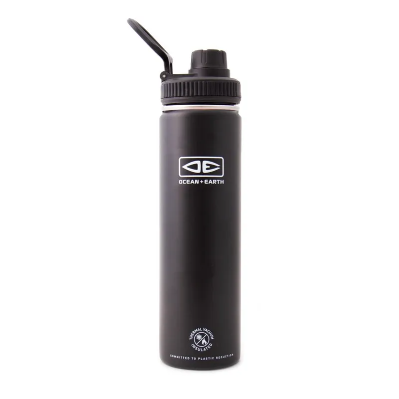 Ocean and Earth Insulated Flask Screw Top Black