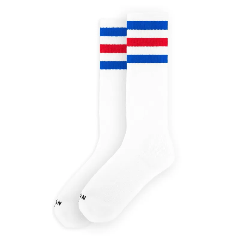 American Socks American Pride Knee High White Stripe