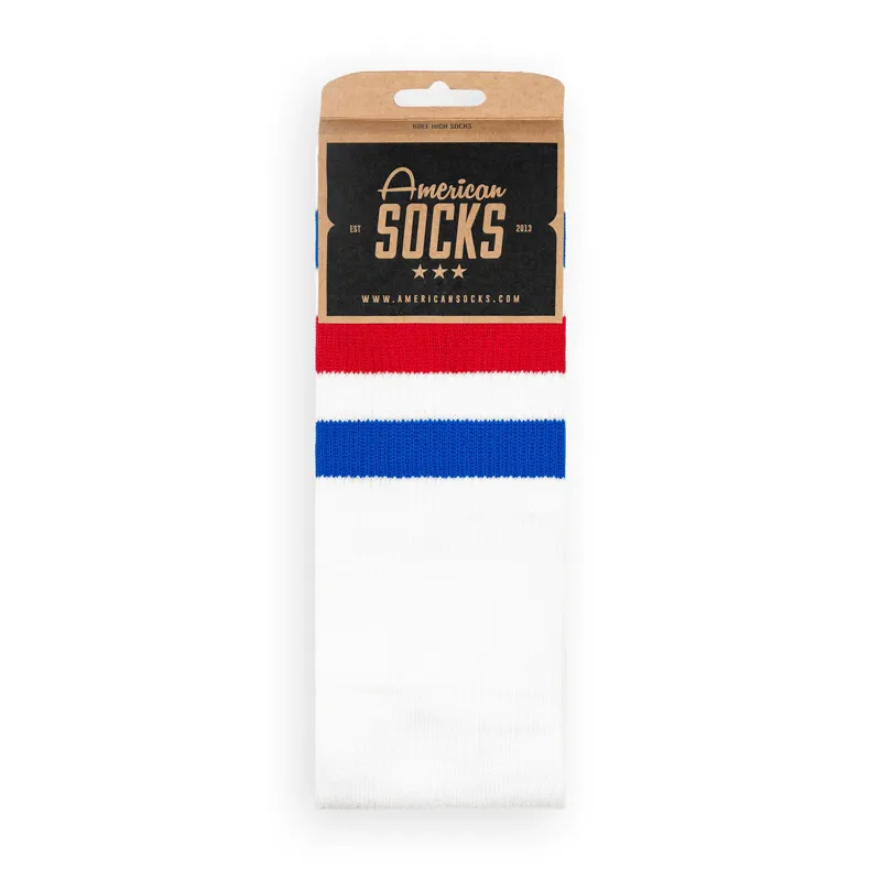 American Socks American Pride Knee High White Stripe-3