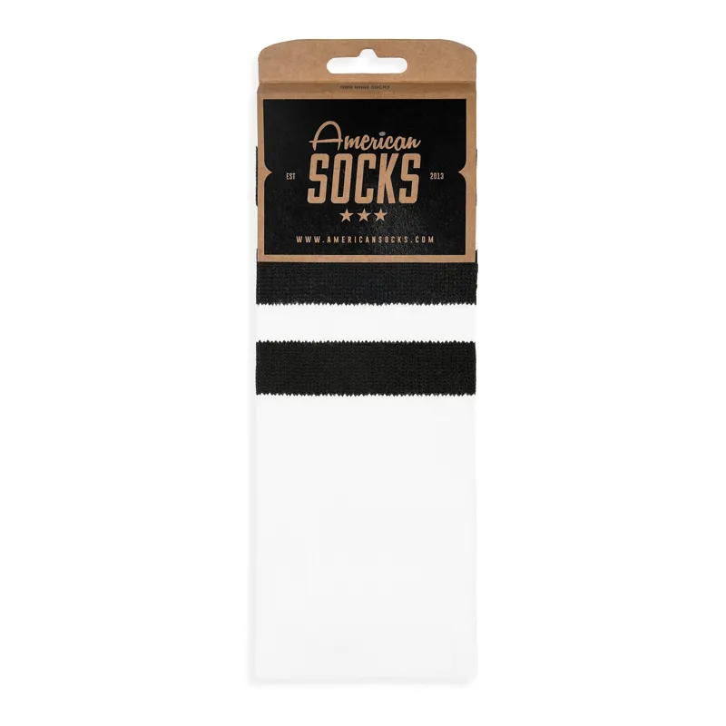 American Socks Old School II Mid High Socks White-1