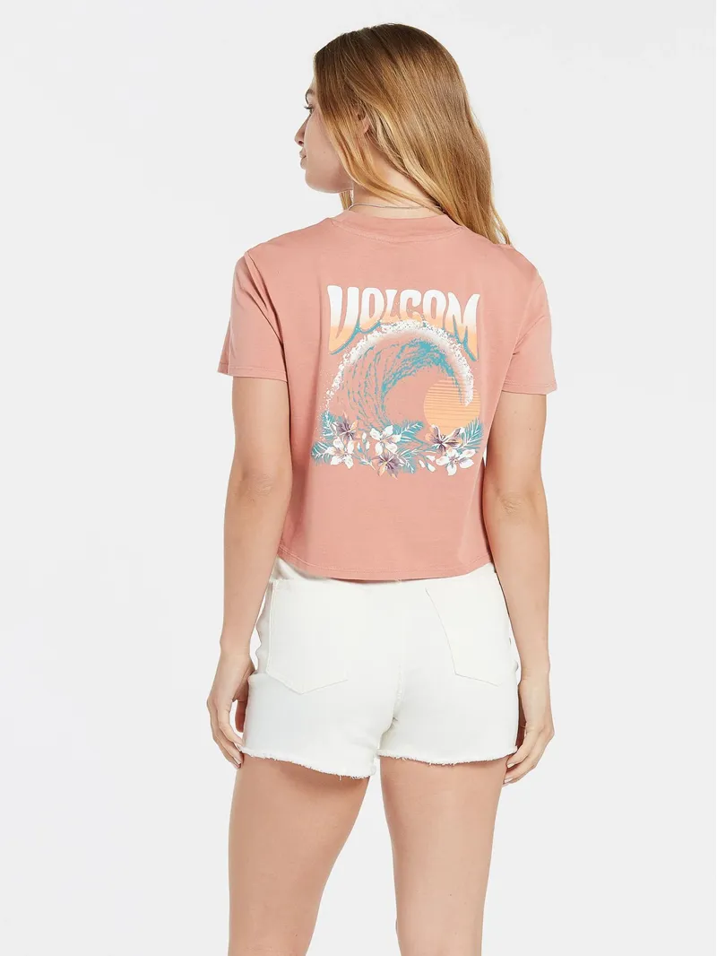 Volcom Pocket Dial Tee in Light Mauve-2